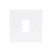 Schneider Ultimate - moulded plate Grid system - 1 gang - white GUG01G