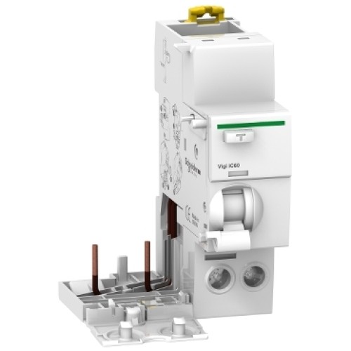 Schneider Vigi iC60 Earth Leakage Add-On Block, 2P, 25A, 30mA, AC Type - A9V41225