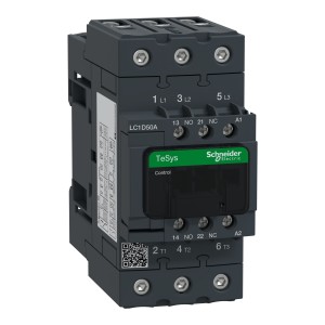 Schneider Electric TeSys D contactor 3P 50A 240V AC 50/60 Hz coil LC1D50AU7