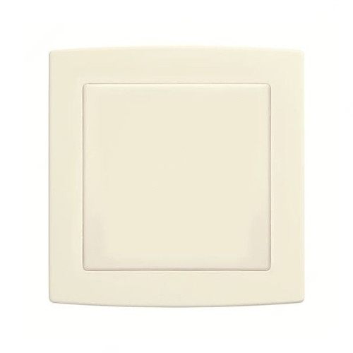 ABB Blank Wall Plate, Concept BS, Thermoplastic, IP20, 1 Gang, Ivory White - AC504-82