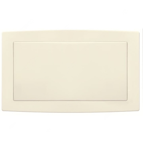 ABB Blank Wall Plate, AC505-82, Concept BS, Thermoplastic, IP20, 2 Gang, Ivory White