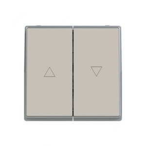 ABB Blind Control Switch With LED, Millenium, 16A, Dune Sand - AM11844-DU