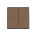 ABB Blind Control Switch With LED, Millenium, 16A, Mocha Brown - AM11844-MO