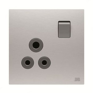 ABB Switch Socket, Millenium, 1 Gang, 15A - AM20986-ST