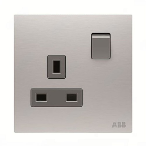 ABB Switch Socket, Millenium, 1 Gang, 13A - AM23386-ST