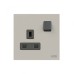 ABB Double Pole Switched Socket, Millenium, 1 Gang, 2P, 13A, Dune Sand - AM23786-DU