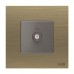 ABB TV Socket, Millenium, 1 Gang, Antique Gold - AM30144-AG