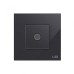 ABB TV Socket, Millenium, 1 Gang, Black Glass - AM30144-BG