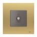 ABB TV Socket, Millenium, 1 Gang, Matt Gold - AM30144-MG