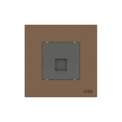 ABB TV Socket, Millenium, 1 Gang, Mocha Brown - AM30144-MO