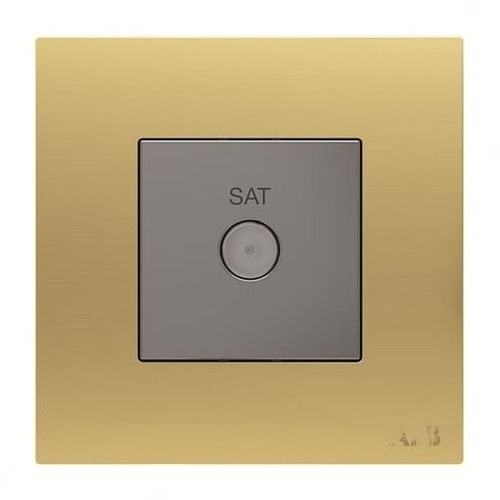 ABB Sat Socket, Millenium, F-Type, Gold - AM30344-MG