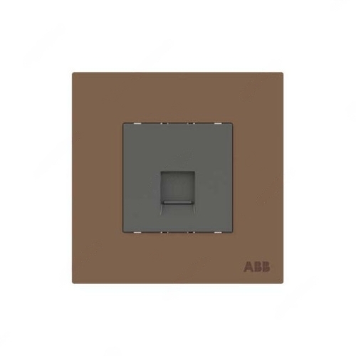 ABB SAT Socket, Millenium, 1 Gang, Mocha Brown - AM30344-MO