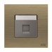 ABB BT Master Telephone Socket, Millenium, 1 Gang, RJ11/RJ12, Antique Gold - AM30544-AG