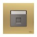 ABB BT Master Telephone Socket, Millenium, 1 Gang, RJ11/RJ12, Matt Gold - AM30544-MG