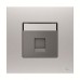 ABB BT Master Telephone Socket, Millenium, 1 Gang, RJ11/RJ12, Stainless Steel - AM30544-ST