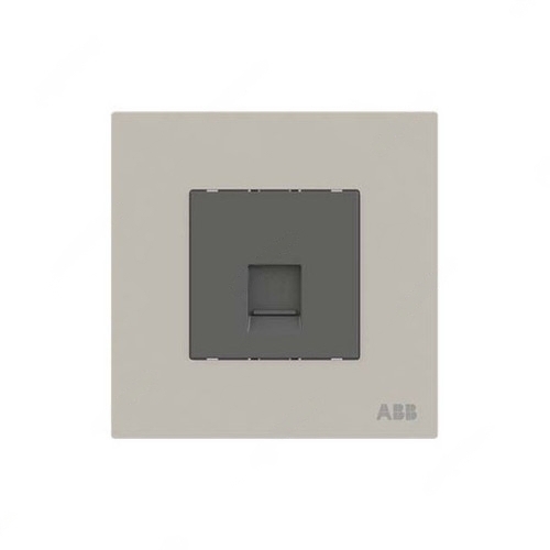 ABB Telephone Socket, Millenium, 4P, 1 Gang, RJ11, Dune Sand - AM32144-DU