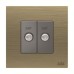 ABB F-Type SAT Twin Socket, Millenium, 2 Gang, Antique Gold - AM32344-AG