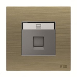 ABB Data Socket, Millenium, 1 Gang, RJ45 - AM33344-AG