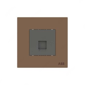 ABB Data Socket, Millenium, 1 Gang, RJ45, Cat 5e, Mocha Brown - AM33344-MO