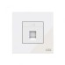 ABB Data Socket, Millenium, 1 Gang, RJ45, Cat 5e, White Glass - AM33344-WG