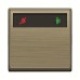 ABB DND/MUR Corridor Unit With LED and Bell, Millenium, 1P, 2 Gang, 10A, Antique Gold - AM40344-AG