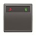 ABB DND/MUR Corridor Unit With LED and Bell, Millenium, 1P, 2 Gang, 10A, Silk Black - AM40344-SB