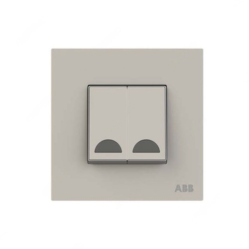 ABB DND/MUR Room Unit With LED, Millenium, 1P, 2 Gang, 10A, Dune Sand - AM40444-DU