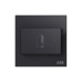 ABB Electronic Card Switch With Timer, Millenium, 16A, Black Glass - AM40544-BG