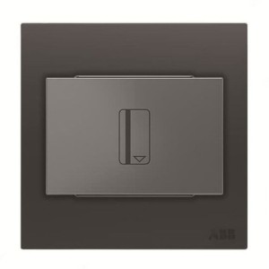 ABB Electronic Card Switch With Timer, Millenium, 16A, Silk Black - AM40544-SB