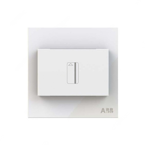 ABB Electronic Card Switch With Timer, Millenium, 16A, White Glass- AM40544-WG