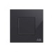 ABB Premium Blank Plate, Millenium, 1 Gang, Black Glass - AM50444-BG