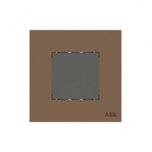 ABB Premium Blank Plate, Millenium, 1 Gang, Mocha Brown - AM50444-MO