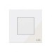 ABB Premium Blank Plate, Millenium, 1 Gang, White Glass - AM50444-WG