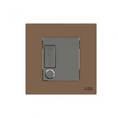 ABB Single Pole Spur Unit with Flex Outlet, Millenium, 13A, 6kA, Mocha Brown - AM50653-MO