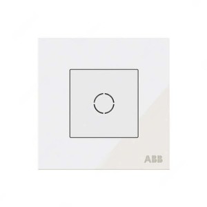 ABB Flex Socket, Millenium, 1 Gang, 20A, White Glass - AM55044-WG