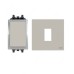 ABB Intermediate Switch with Rocker Switch Frame, Millenium, 1 Gang, 10A, Dune Sand - AMD11920-DU + AMD5120-DU