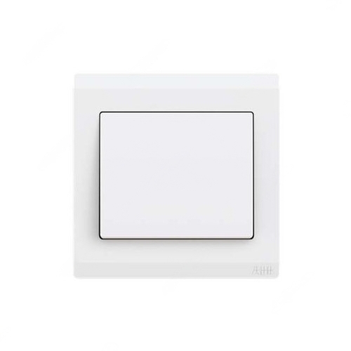 ABB Electrical Switch, Inora, 1 Gang, 1 Way, 10AX, White - BL101