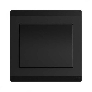 ABB Electrical Switch, Inora, 1 Gang, 1 Way, 10AX, Starry Black - BL101-885