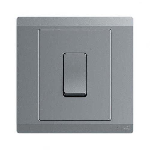 ABB Electrical Switch, Inora, 1 Gang, 10AX, Classic Grey - BL119S-G