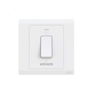 ABB DP Switch with Neon, Inora, 1 Gang, 1 Way, 20AX, White - BL171WH