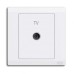 ABB TV Socket Outlet, Inora, 1 Gang, White - BL301