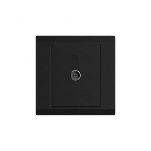 ABB TV Socket Outlet, Inora, 1 Gang, Starry Black - BL301-885