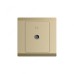 ABB TV Socket Outlet, Inora, 1 Gang, Royal Gold - BL301-PG