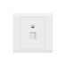 ABB Data Socket Outlet, Inora, 1 Gang, RJ45, Cat 6a, White - BL318