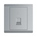 ABB Telephone Socket Outlet, Inora, 1 Gang, RJ11, Classic Grey - BL321-G