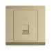 ABB Telephone Socket Outlet, Inora, 1 Gang, RJ11, Royal Gold - BL321-PG