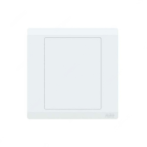 ABB Electrical Blank Wall Plate, Inora, 1 Gang, White - BL504