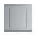 ABB Electrical Blank Wall Plate, Inora, 1 Gang, Classic Grey - BL504-G