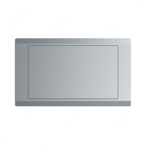 ABB Electrical Blank Wall Plate, Inora, 2 Gang, Classic Grey - BL505-G