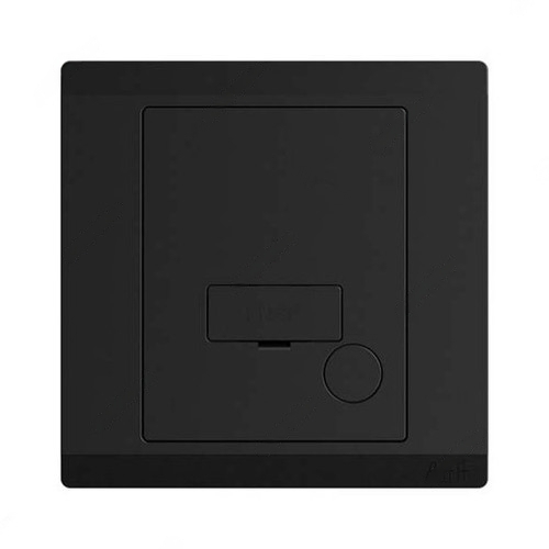 ABB Fused Connection Unit with Flex Outlet, Inora, 250V, 13A, Starry Black - BL506-885